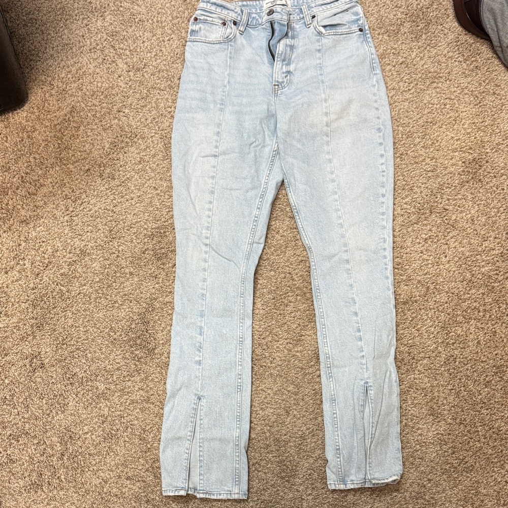 Abercrombie & Fitch Light Wash Straight Leg Jeans